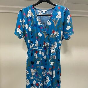 J.Crew Mercantile Blue Floral Dress
